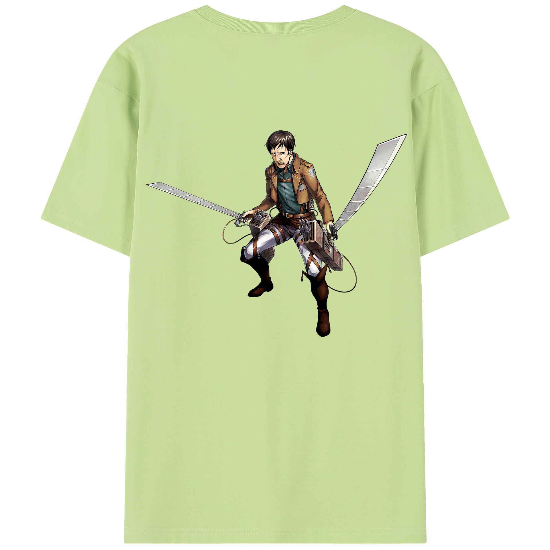 （画像用） 進撃の巨人 Attack on Titan 綿100％半袖Tシャツ（背面プリント）